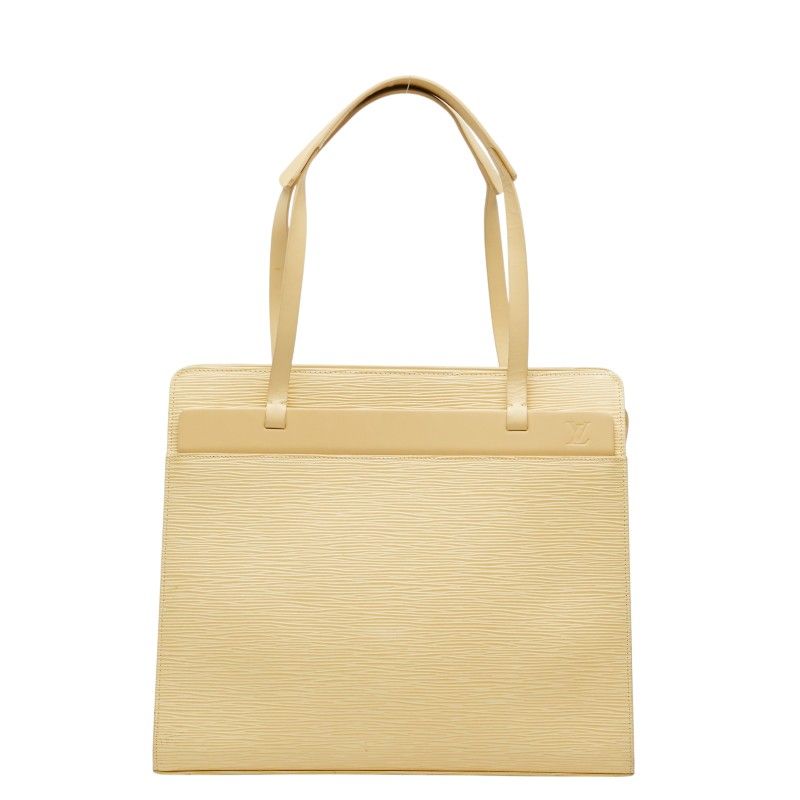 Louis Vuitton Epi Croisette PM Tote Vanilla Yellow Leather