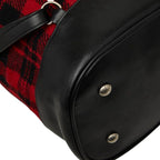 Saint Laurent Tweed Backpack Drawstring Red Leather — view 7