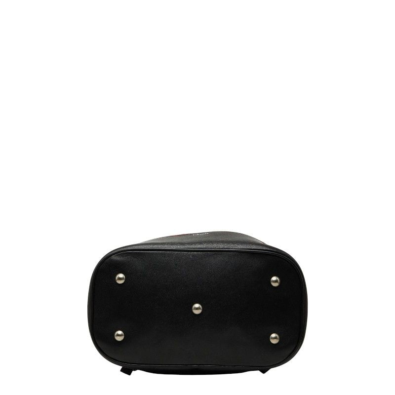 Saint Laurent Tweed Backpack Drawstring Red Leather — view 3