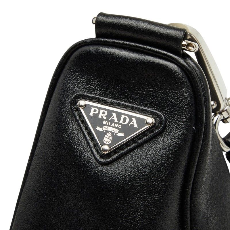 Prada Crossbody Shoulder Bag Black Leather — view 4