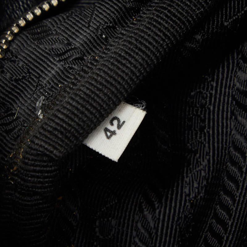 Prada Crossbody Shoulder Bag Black Leather — view 6