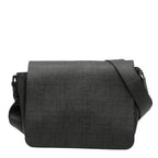 Fendi Zucca Crossbody Shoulder Bag Gray Black