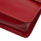Fendi Mini Canai Chain Shoulder Bag Red Leather — view 6