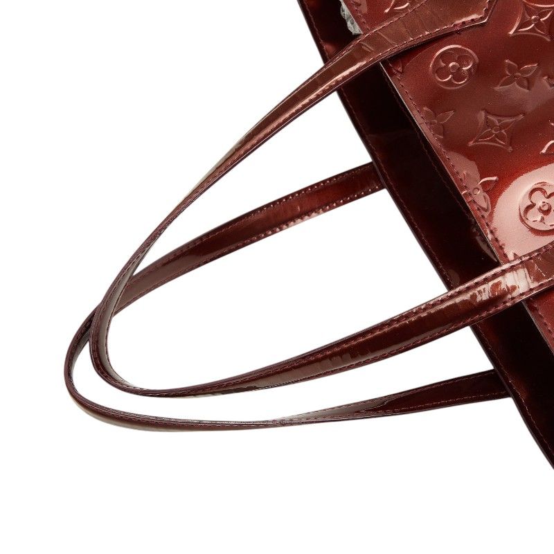 Louis Vuitton Monogram Vernis Wilshire MM Tote Rouge Fauvist Patent Leather — view 8