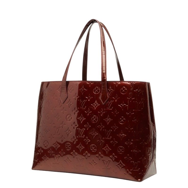 Louis Vuitton Monogram Vernis Wilshire MM Tote Rouge Fauvist Patent Leather — view 2