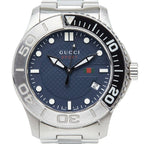 Gucci Timeless Sports Watch Navy Silver Stainless Steel