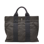 Hermes Her Line Tote PM Gray Canvas