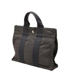 Hermes Her Line Tote PM Gray Canvas — view 2