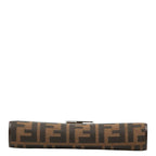 Fendi Zucca Wallet Brown Black Canvas Leather — view 3