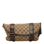 Gucci GG Canvas Belt Bag Beige Brown