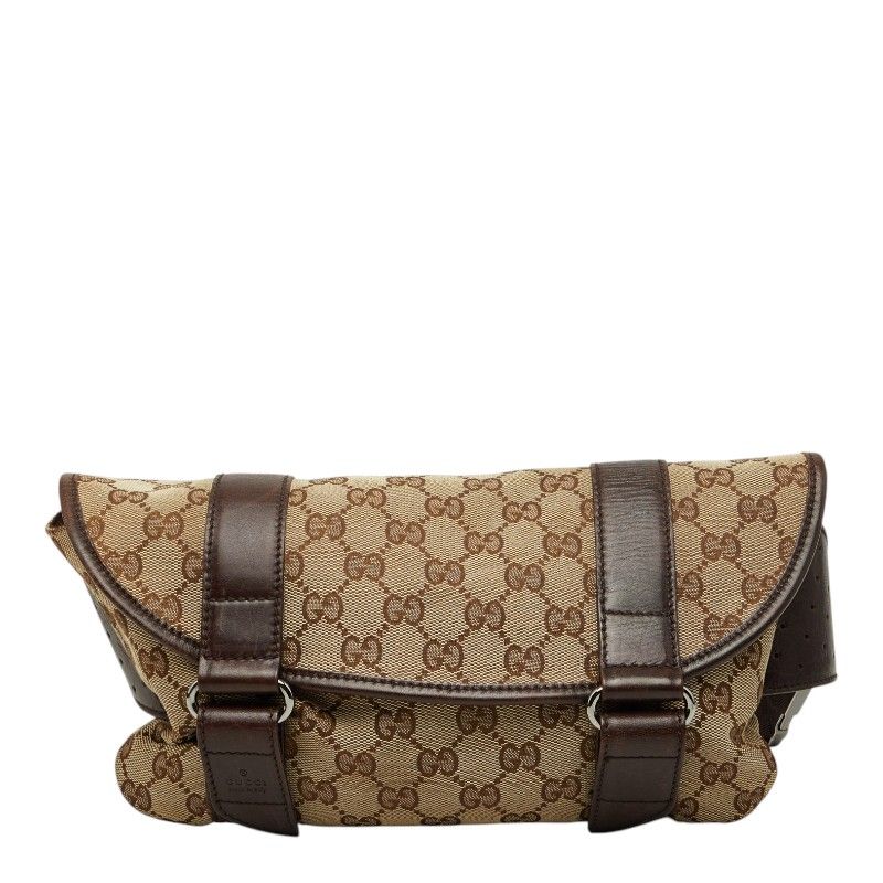 Gucci GG Canvas Belt Bag Beige Brown