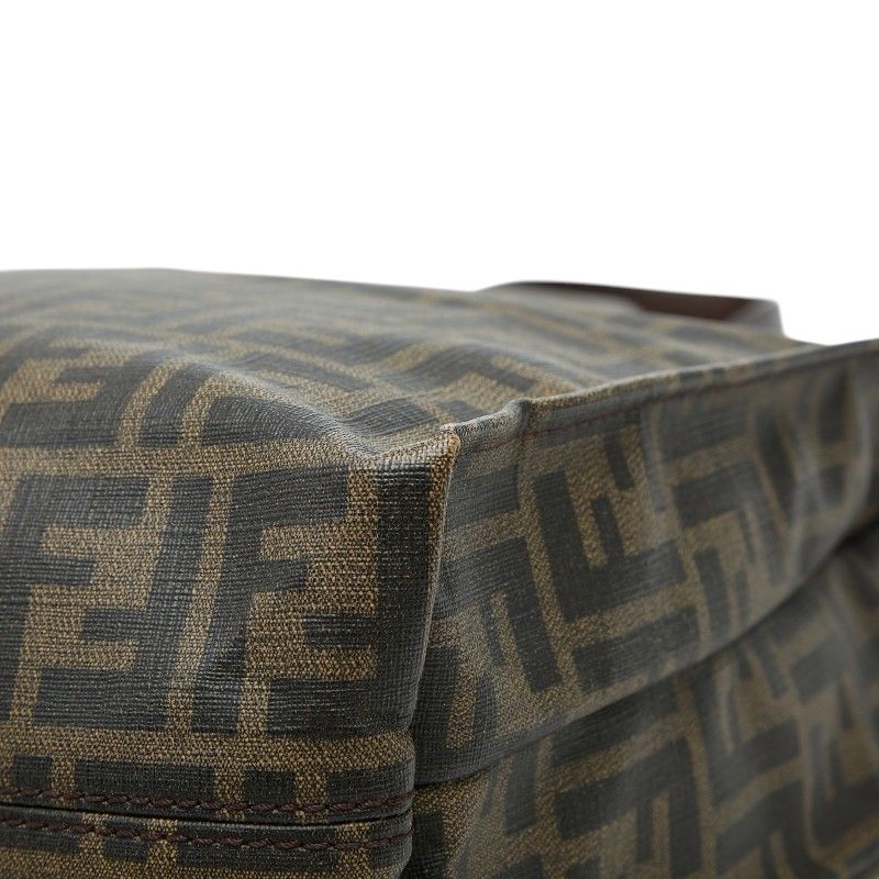 Fendi Zucca Tote Brown Leather — view 6
