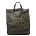 Fendi Zucca Tote Brown Leather