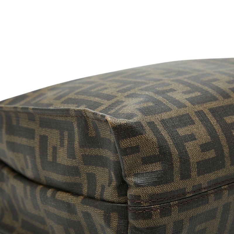 Fendi Zucca Tote Brown Leather — view 5