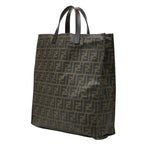 Fendi Zucca Tote Brown Leather — view 2