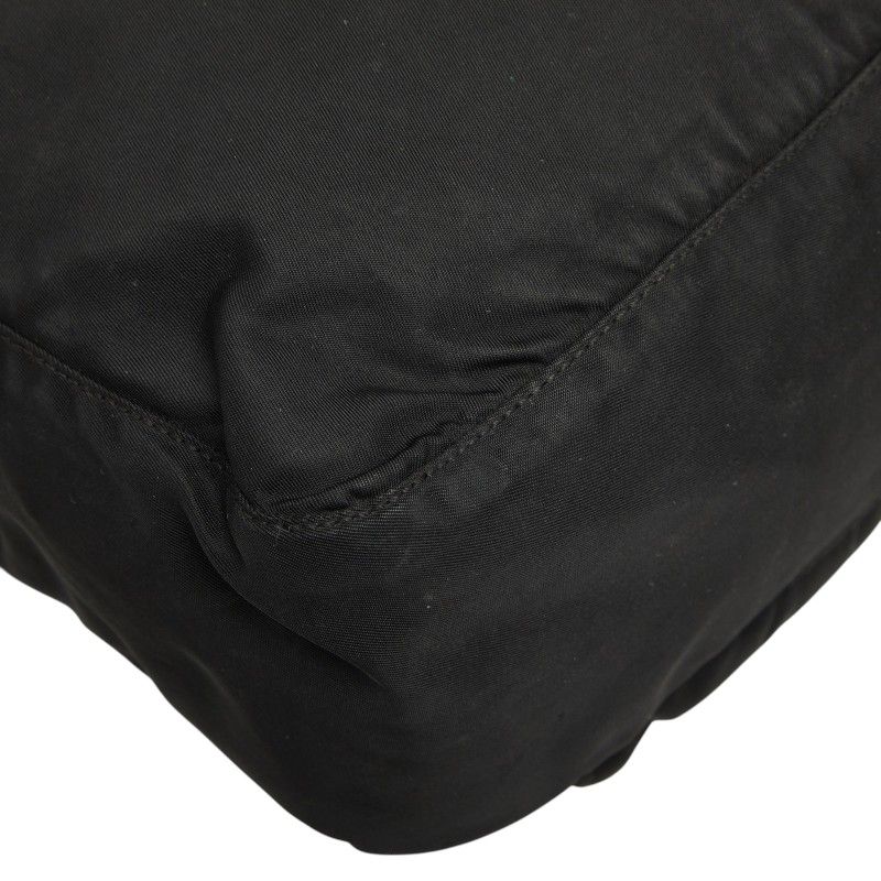Prada Crossbody Shoulder Bag Black Nylon Leather — view 7