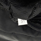 Prada Crossbody Shoulder Bag Black Nylon Leather — view 9