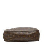 Louis Vuitton Monogram Trousse Toilet 28 Clutch Brown Leather — view 3