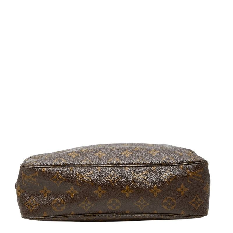 Louis Vuitton Monogram Trousse Toilet 28 Clutch Brown Leather — view 3