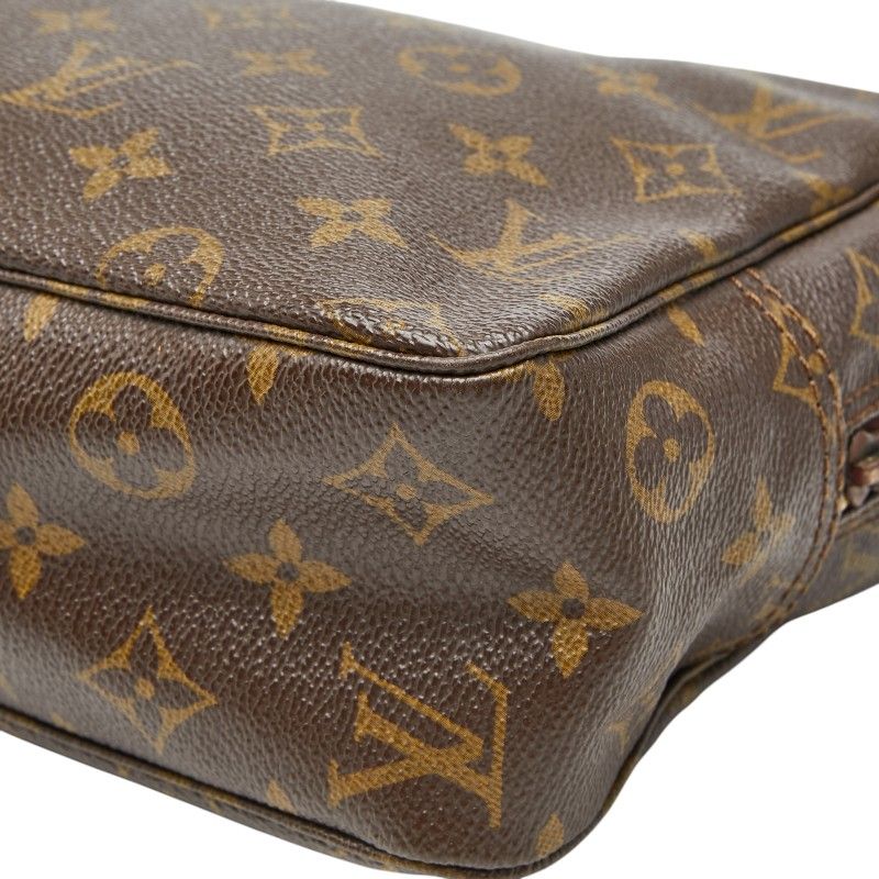 Louis Vuitton Monogram Trousse Toilet 28 Clutch Brown Leather — view 6