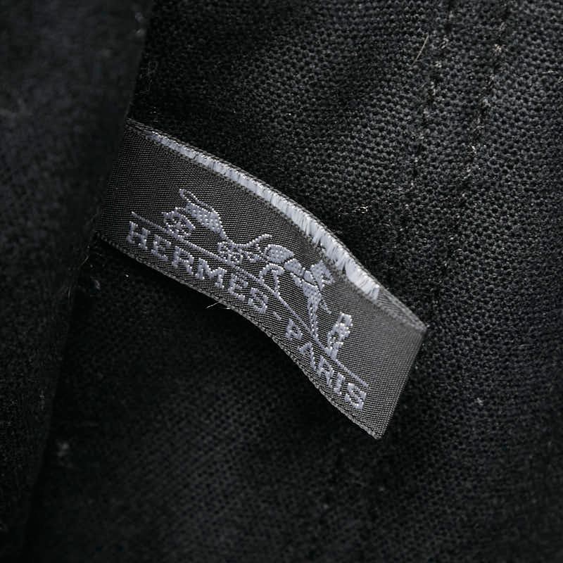 Hermes Fourre Tout MM Tote Black Gray Canvas — view 9