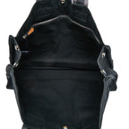 Hermes Fourre Tout MM Tote Black Gray Canvas — view 8