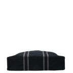 Hermes Fourre Tout MM Tote Black Gray Canvas — view 3