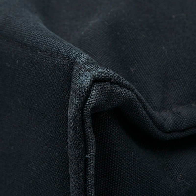 Hermes Fourre Tout MM Tote Black Gray Canvas — view 4