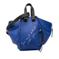Loewe Anagram Hammock Small 2-Way Shoulder Bag Blue Leather