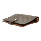 Louis Vuitton Monogram Agenda MM Notebook Cover Brown Leather — view 5
