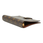 Louis Vuitton Monogram Agenda MM Notebook Cover Brown Leather — view 7