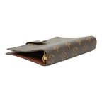 Louis Vuitton Monogram Agenda MM Notebook Cover Brown Leather — view 6