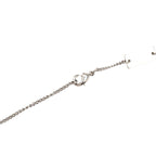 Louis Vuitton Monogram Chain Pendant Ring Necklace Silver Metal — view 6