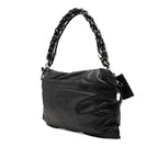 Gucci Studded Handbag Shoulder Clutch Black Leather — view 2
