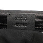 Gucci Studded Handbag Shoulder Clutch Black Leather — view 6