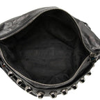 Gucci Studded Handbag Shoulder Clutch Black Leather — view 4