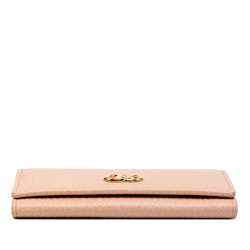 Gucci GG Marmont Card Case Pink Leather — view 3