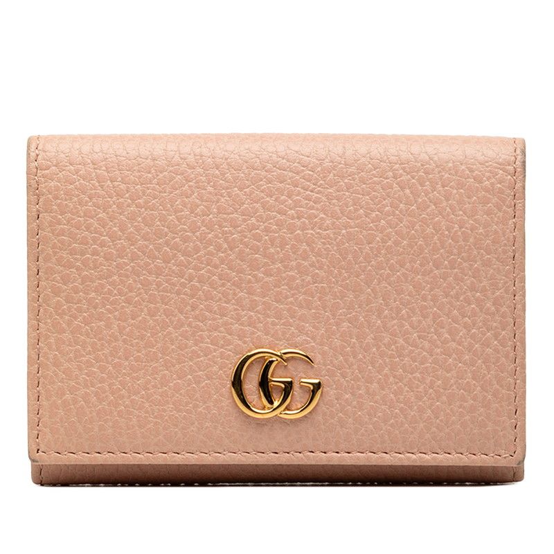 Gucci GG Marmont Card Case Pink Leather