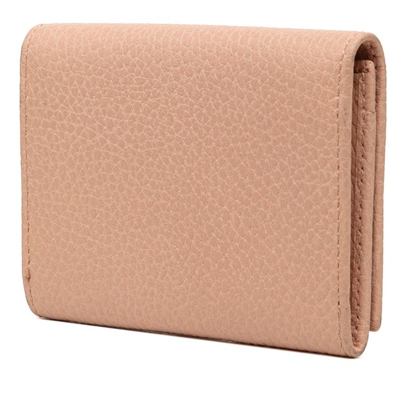 Gucci GG Marmont Card Case Pink Leather — view 2