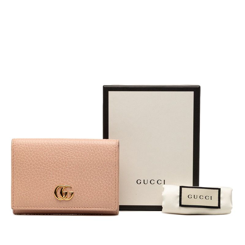 Gucci GG Marmont Card Case Pink Leather — view 8