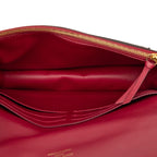 Louis Vuitton Monogram Portefeuille Floral Chain Wallet Shoulder Bag Fuchsia — view 4