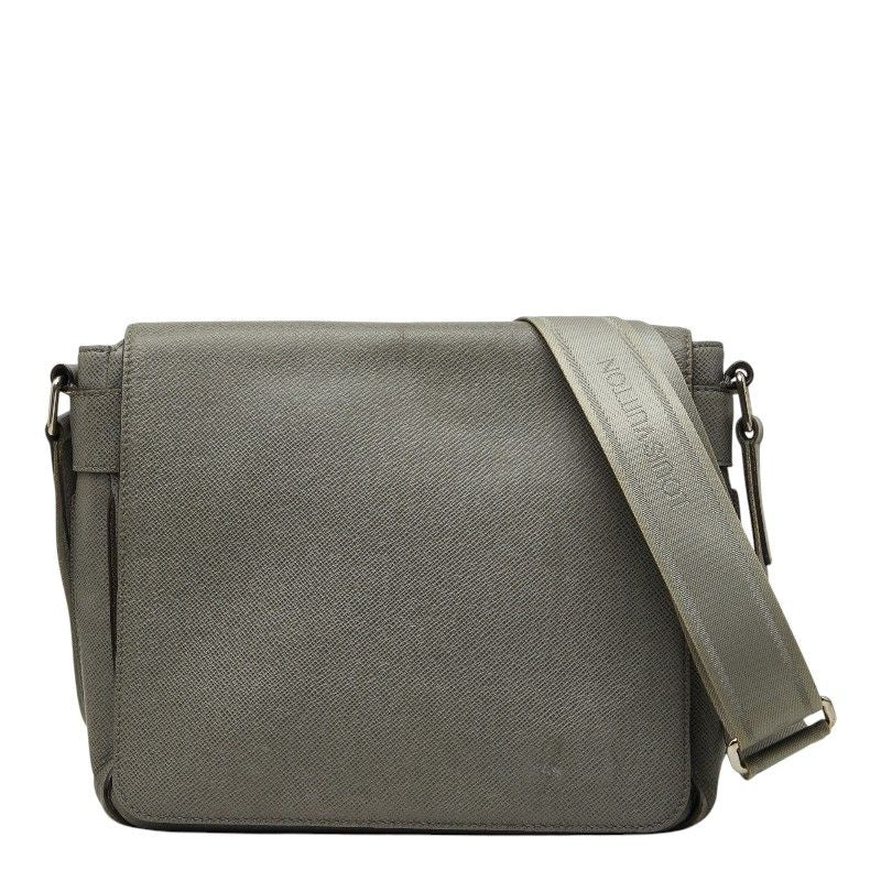 Louis Vuitton Taiga Roman PM Crossbody Shoulder Bag Glacier Gray Leather