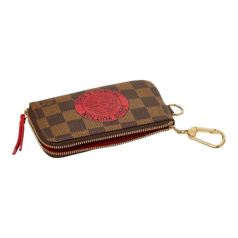 Louis Vuitton Damier T&b Pochette Cles Complice Coin Purse Brown Leather — view 6