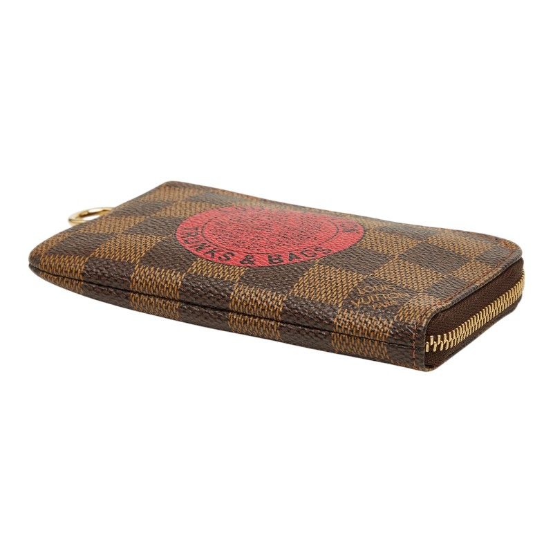 Louis Vuitton Damier T&b Pochette Cles Complice Coin Purse Brown Leather — view 4