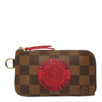 Louis Vuitton Damier T&b Pochette Cles Complice Coin Purse Brown Leather