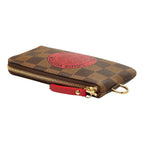 Louis Vuitton Damier T&b Pochette Cles Complice Coin Purse Brown Leather — view 5