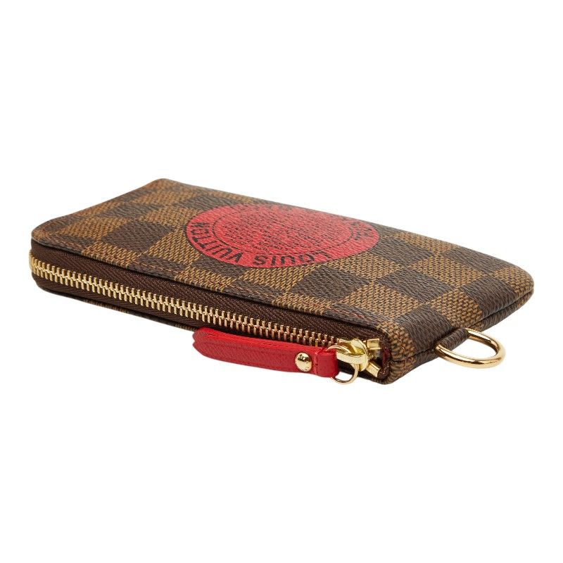 Louis Vuitton Damier T&b Pochette Cles Complice Coin Purse Brown Leather — view 5