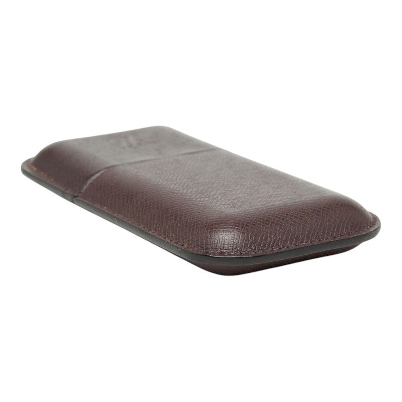 Louis Vuitton Taiga Etui 3 Robusto Cigarette Case Acajou Wine Red Leather — view 7