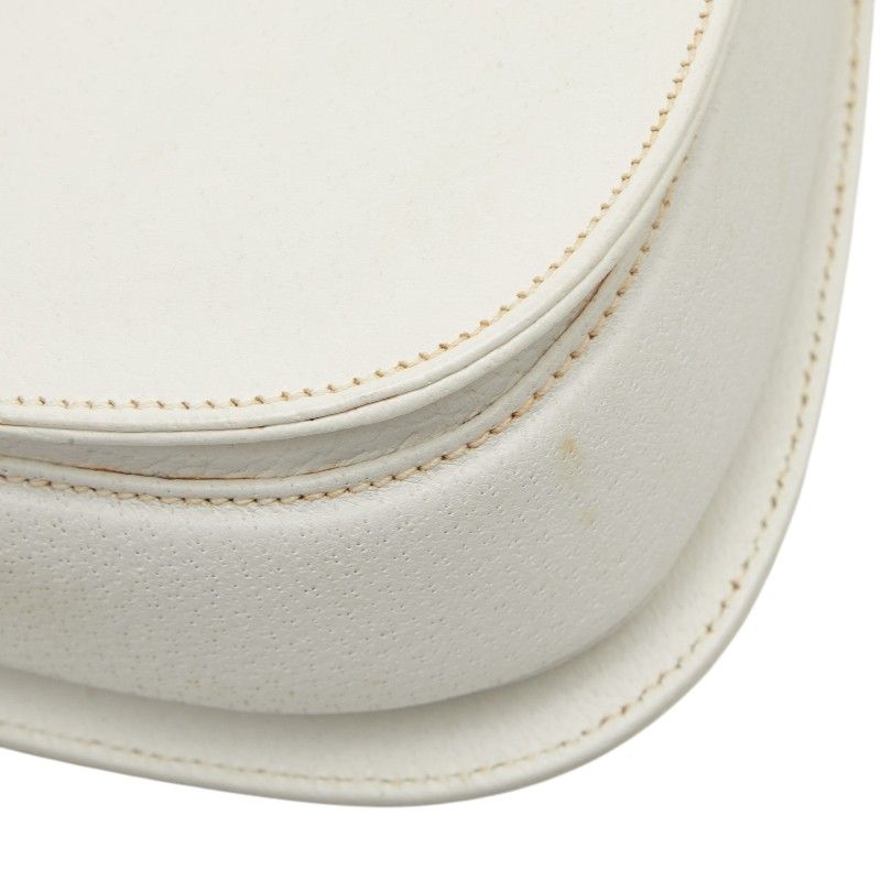 Gucci Bambu 2-Way Shoulder Bag 000 White Leather — view 6