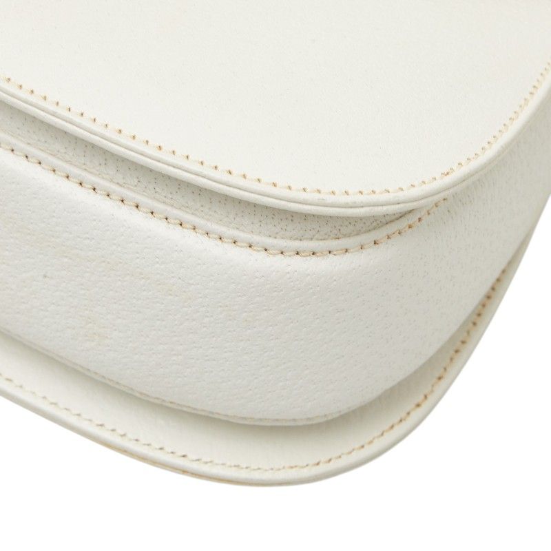 Gucci Bambu 2-Way Shoulder Bag 000 White Leather — view 4